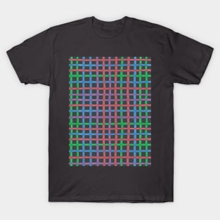 Plaid Pattern Dark T-Shirt